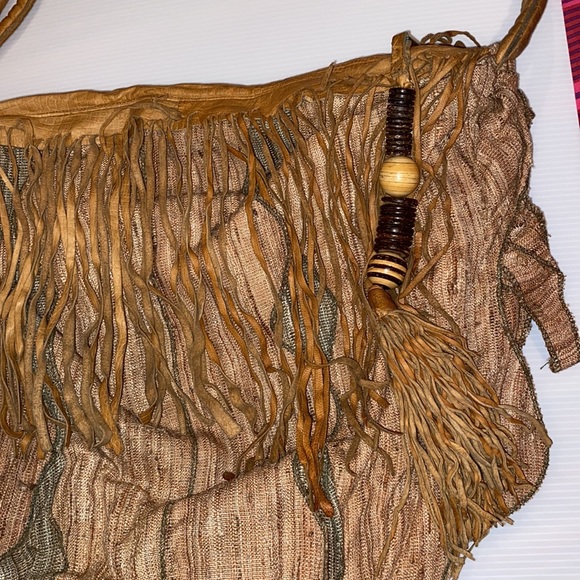 Lisandro Sarasola Vintage Hobo Fringe Handbag - Picture 3 of 10